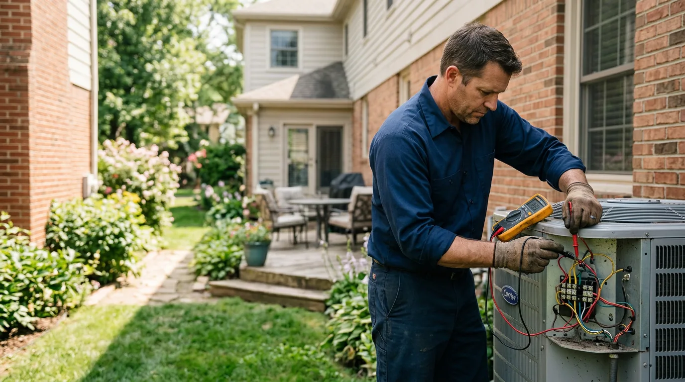 HVAC technician working near Clifton Park, NY